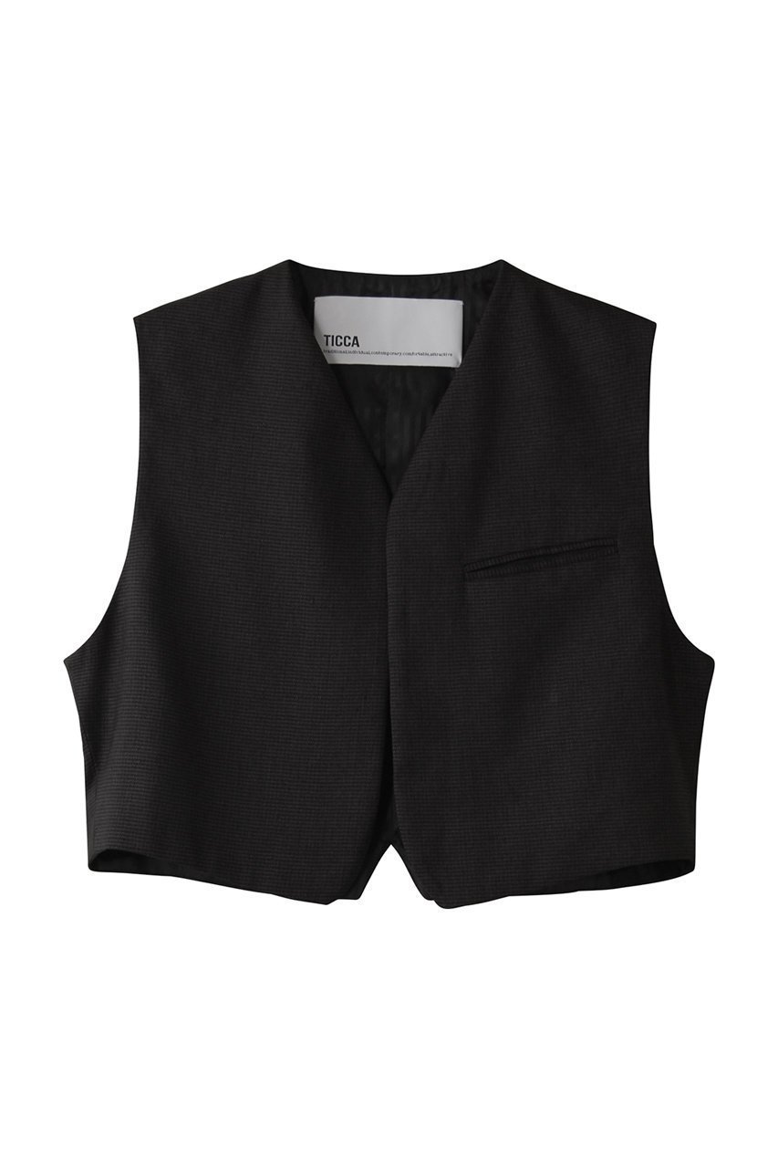 【プルミエ アロンディスモン/1er Arrondissement】の【TICCA】ベスト 人気、トレンドファッション・服の通販 founy(ファニー) 　ファッション　Fashion　レディースファッション　Fashion for Women　アウター　Coat / Outerwear Collection　レディースジャケット・軽アウター　Jackets　ショート　Short, Short Length　ジャケット　Jacket, Outerwear　ベスト　Vest, Waistcoat　 other-1|ID: prp329100004434798 ipo3291000000032957903