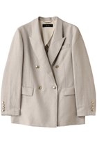 【アルアバイル/allureville】のシャークスキンダブルブレストジャケット ベージュ|ID: prp329100004434799 ipo3291000000030979444