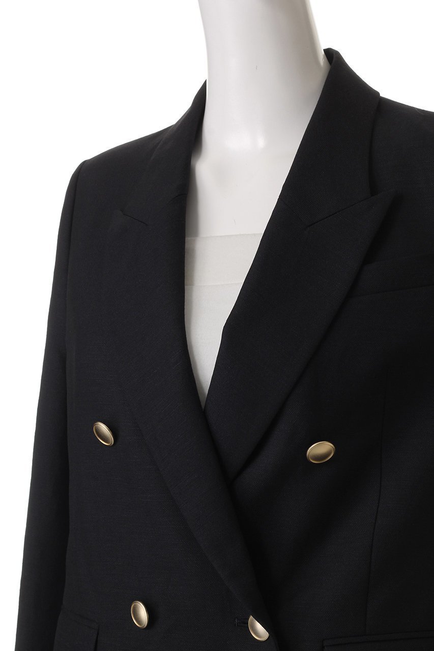 【アルアバイル/allureville】のシャークスキンダブルブレストジャケット 人気、トレンドファッション・服の通販 founy(ファニー) 　ファッション　Fashion　レディースファッション　WOMEN　アウター　Coat Outerwear　ジャケット　Jackets　おすすめ　Recommend　ジャケット　Jacket　セットアップ　Set Up　ダウン　Down　デニム　Denim　マニッシュ　Mannish　エレガント 上品　Elegant　再入荷　Restock/Back In Stock/Re Arrival　other-5|ID: prp329100004434799 ipo3291000000031326732