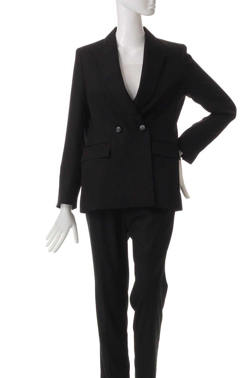 【アルアバイル/allureville】の【Loulou Willoughby】マットオックスダブルジャケット 人気、トレンドファッション・服の通販 founy(ファニー) 　ファッション　Fashion　レディースファッション　WOMEN　アウター　Coat Outerwear　ジャケット　Jackets　クラシック　Classic　ジャケット　Jacket　セットアップ　Set Up　ダウン　Down　ダブル　Double　デニム　Denim　トレンド　Trend　エレガント 上品　Elegant　other-2|ID: prp329100004434800 ipo3291000000031258297