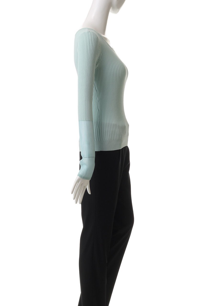 【アルアバイル/allureville】のシアーカフスラウンドNC プルオーバー 人気、トレンドファッション・服の通販 founy(ファニー) 　ファッション　Fashion　レディースファッション　WOMEN　トップス・カットソー　Tops/Tshirt　ニット　Knit Tops　プルオーバー　Pullover　インナー　Inner　シンプル　Simple　ジャケット　Jacket　フィット　Fit　フェミニン　Feminine　エレガント 上品　Elegant　other-3|ID: prp329100004434801 ipo3291000000031258305