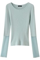 【アルアバイル/allureville】のシアーカフスラウンドNC プルオーバー 人気、トレンドファッション・服の通販 founy(ファニー) ファッション Fashion レディースファッション Fashion for Women トップス・カットソー Cut & Sew Tops ニット Knit Tops & Sweaters カジュアルプルオーバー・ニットトップス Pullovers & Knit Tops / Casual Pullovers インナー Innerwear シンプル Simple, Minimal ジャケット Jacket, Outerwear フィット Fit, Slim Fit フェミニン Feminine, Girly エレガント 上品 Elegant thumbnail ライトブルー|ID: prp329100004434801 ipo3291000000032938291