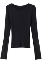 【アルアバイル/allureville】のシアーカフスラウンドNC プルオーバー 人気、トレンドファッション・服の通販 founy(ファニー) ファッション Fashion レディースファッション Fashion for Women トップス・カットソー Cut & Sew Tops ニット Knit Tops & Sweaters カジュアルプルオーバー・ニットトップス Pullovers & Knit Tops / Casual Pullovers インナー Innerwear シンプル Simple, Minimal ジャケット Jacket, Outerwear フィット Fit, Slim Fit フェミニン Feminine, Girly エレガント 上品 Elegant thumbnail ネイビー|ID: prp329100004434801 ipo3291000000032938299