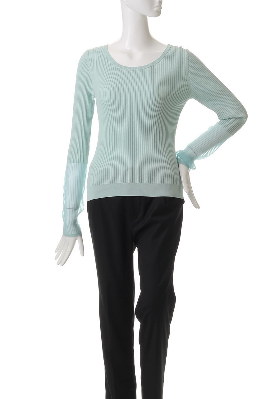 【アルアバイル/allureville】のシアーカフスラウンドNC プルオーバー 人気、トレンドファッション・服の通販 founy(ファニー) ファッション Fashion レディースファッション Fashion for Women トップス・カットソー Cut & Sew Tops ニット Knit Tops & Sweaters カジュアルプルオーバー・ニットトップス Pullovers & Knit Tops / Casual Pullovers インナー Innerwear シンプル Simple, Minimal ジャケット Jacket, Outerwear フィット Fit, Slim Fit フェミニン Feminine, Girly エレガント 上品 Elegant other-2|ID: prp329100004434801 ipo3291000000035304466