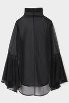 【ル フィル/LE PHIL】のシアーハイツイストフライスブラウス 人気、トレンドファッション・服の通販 founy(ファニー) ファッション Fashion レディースファッション Fashion for Women トップス・カットソー Cut & Sew Tops シャツ・ブラウス・オフィスカジュアル Elegant Blouses & Button-Ups インナー Innerwear エレガント 上品 Elegant カッティング Cutting Detail シンプル Simple, Minimal スリーブ Sleeve, Long Sleeve / Short Sleeve フィット Fit, Slim Fit フレア Flare, Flared ヘムライン Hemline, Bottom Cut ロング Long, Long-Length thumbnail ブラック|ID: prp329100004434802 ipo3291000000032841087