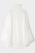 【ル フィル/LE PHIL】のシアーハイツイストフライスブラウス 人気、トレンドファッション・服の通販 founy(ファニー) ファッション Fashion レディースファッション Fashion for Women トップス・カットソー Cut & Sew Tops シャツ・ブラウス・オフィスカジュアル Elegant Blouses & Button-Ups インナー Innerwear エレガント 上品 Elegant カッティング Cutting Detail シンプル Simple, Minimal スリーブ Sleeve, Long Sleeve / Short Sleeve フィット Fit, Slim Fit フレア Flare, Flared ヘムライン Hemline, Bottom Cut ロング Long, Long-Length thumbnail ホワイト|ID: prp329100004434802 ipo3291000000032841090