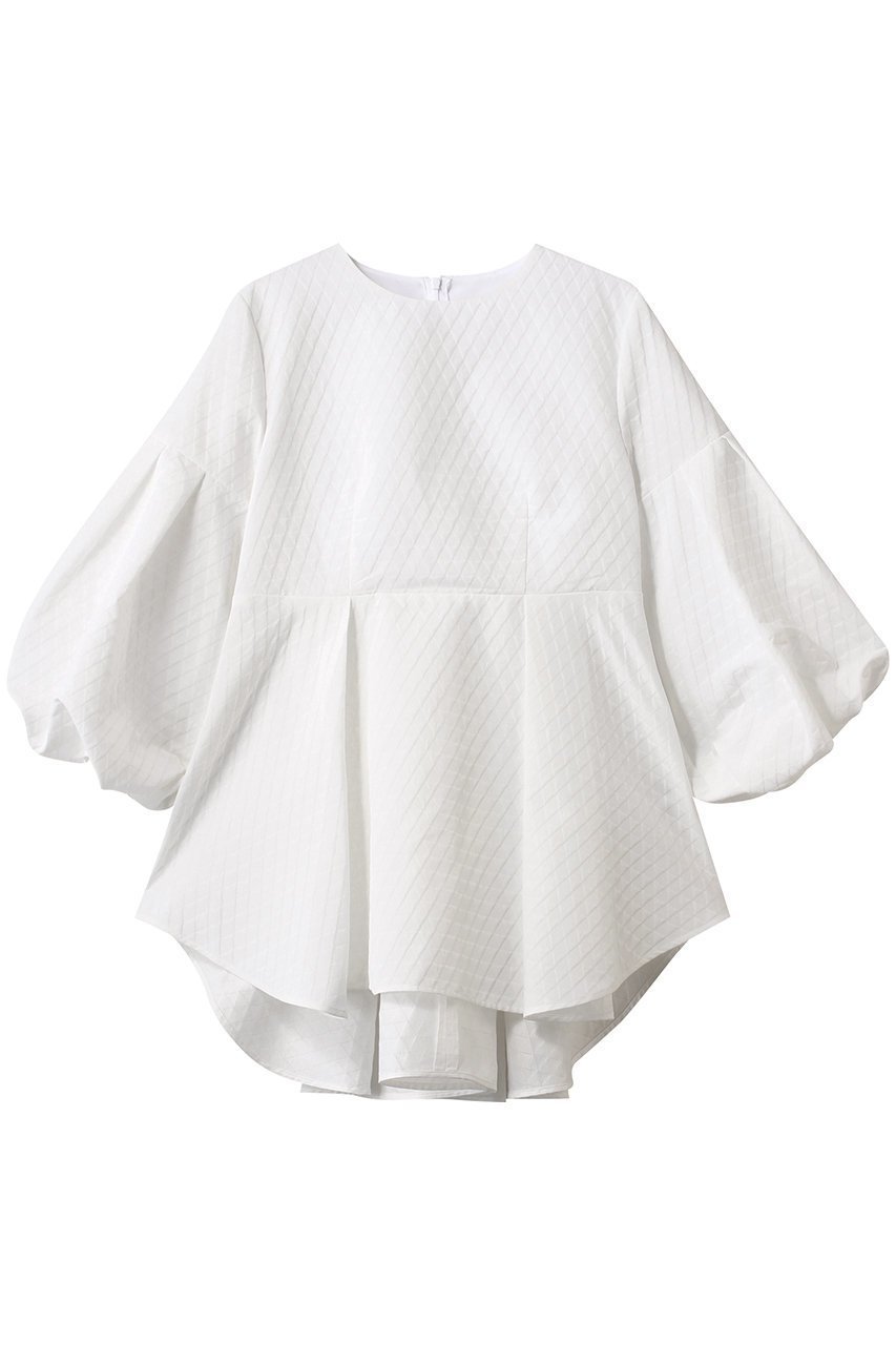 【ル フィル/LE PHIL】のジャガードブラウス インテリア・キッズ・メンズ・レディースファッション・服の通販 founy(ファニー) ファッション Fashion レディースファッション Fashion for Women トップス・カットソー Cut & Sew Tops シャツ・ブラウス・オフィスカジュアル Elegant Blouses & Button-Ups エレガント 上品 Elegant オケージョン Occasion Wear シンプル Simple, Minimal ジャカード/ジャガード Jacquard, Woven Pattern スリーブ Sleeve, Long Sleeve / Short Sleeve フォルム Silhouette, Form ヘムライン Hemline, Bottom Cut ロング Long, Long-Length ホワイト|ID: prp329100004434805 ipo3291000000032785016