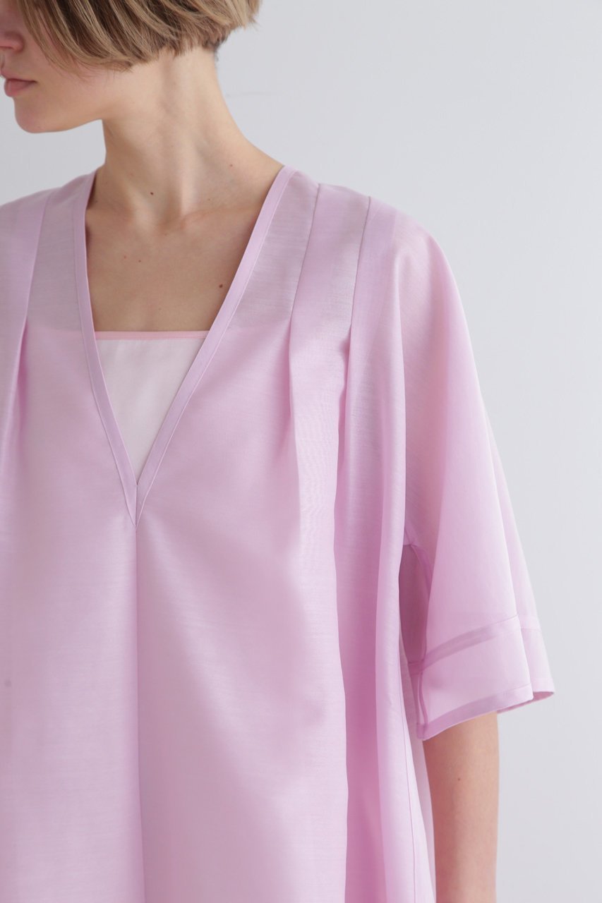 【ル フィル/LE PHIL】のオーガンジーワンピース 人気、トレンドファッション・服の通販 founy(ファニー) 　ファッション　Fashion　レディースファッション　Fashion for Women　ワンピース　Dresses　チュニック　Tunic Tops & Dresses　インナー　Innerwear　エアリー　Airy Texture　オーガンジー　Organza Fabric　チュニック　Tunic, Long Top　デコルテ　Décolleté, Neckline　フェミニン　Feminine, Girly　ロング　Long, Long-Length　夏　Summer　春　Spring　S/S・春夏　SS, Spring/Summer, Warm Season　other-6|ID: prp329100004434806 ipo3291000000032877233