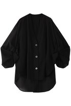 【ル フィル/LE PHIL】のVISオーガンジーブラウス 人気、トレンドファッション・服の通販 founy(ファニー) ファッション Fashion レディースファッション Fashion for Women トップス・カットソー Cut & Sew Tops シャツ・ブラウス・オフィスカジュアル Elegant Blouses & Button-Ups インナー Innerwear オーガンジー Organza Fabric カーディガン Cardigan, Knitwear ショート Short, Short Length シンプル Simple, Minimal スリーブ Sleeve, Long Sleeve / Short Sleeve フォルム Silhouette, Form thumbnail ブラック|ID: prp329100004434807 ipo3291000000032848830