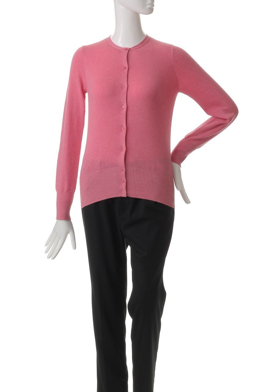 【スリー ドッツ/three dots】のコットンメランジ クルーネックカーディガン 人気、トレンドファッション・服の通販 founy(ファニー) 　ファッション　Fashion　レディースファッション　WOMEN　トップス・カットソー　Tops/Tshirt　ニット　Knit Tops　カーディガン　Cardigans　カーディガン　Cardigan　シンプル　Simple　フィット　Fit　エレガント 上品　Elegant　other-2|ID: prp329100004434814 ipo3291000000031258378