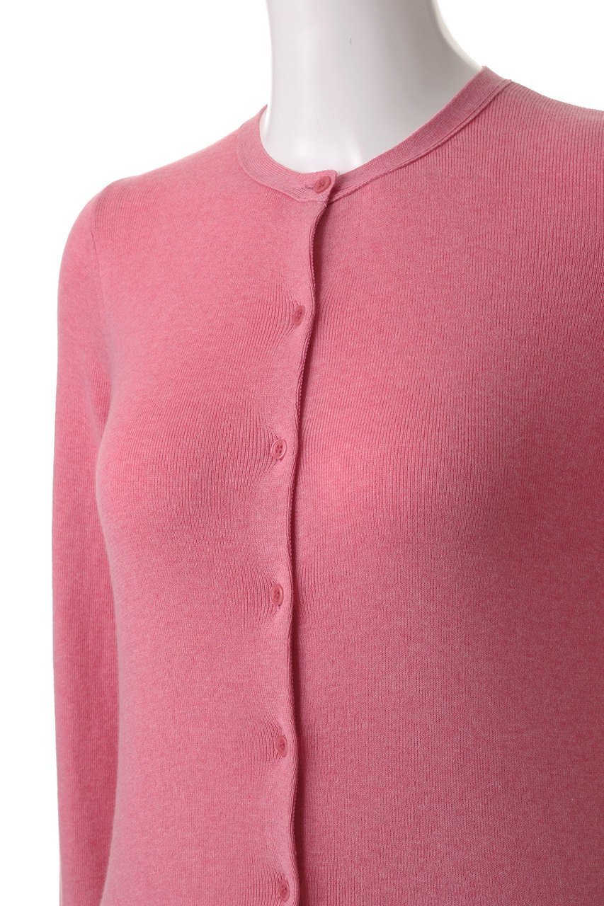 【スリー ドッツ/three dots】のコットンメランジ クルーネックカーディガン 人気、トレンドファッション・服の通販 founy(ファニー) 　ファッション　Fashion　レディースファッション　WOMEN　トップス・カットソー　Tops/Tshirt　ニット　Knit Tops　カーディガン　Cardigans　カーディガン　Cardigan　シンプル　Simple　フィット　Fit　エレガント 上品　Elegant　other-5|ID: prp329100004434814 ipo3291000000031326765