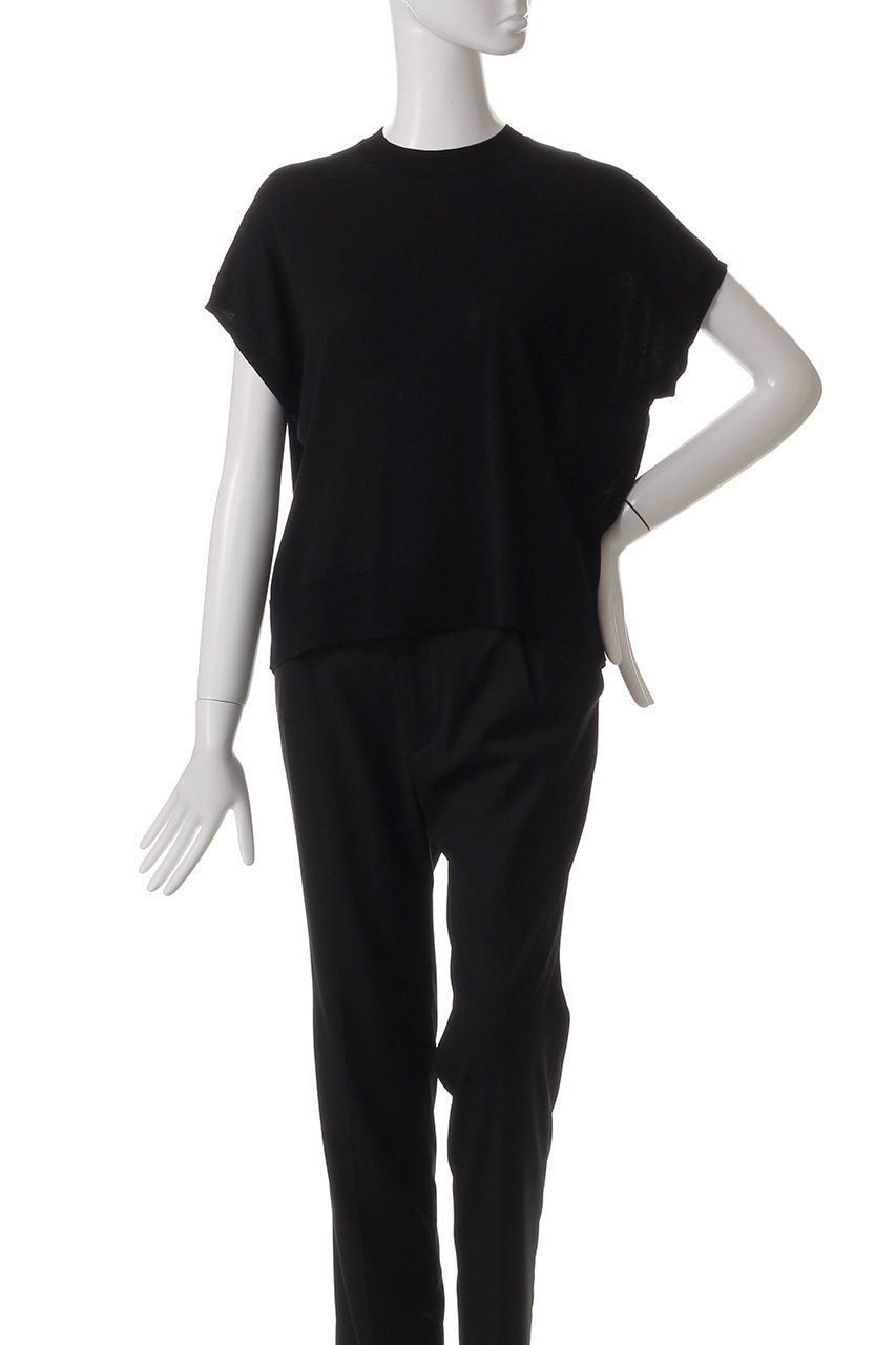 【スリー ドッツ/three dots】のウォッシャブルコットンシルク 半袖トップス 人気、トレンドファッション・服の通販 founy(ファニー) 　ファッション　Fashion　レディースファッション　WOMEN　トップス・カットソー　Tops/Tshirt　シャツ/ブラウス　Shirts/Blouses　ロング / Tシャツ　T-Shirts　カットソー　Cut and Sewn　ウォッシャブル　Washable　ショート　Short　シルク　Silk　シンプル　Simple　スリーブ　Sleeve　ボトム　Bottom　リラックス　Relax　エレガント 上品　Elegant　半袖　Short Sleeve　洗える　Washable　other-2|ID: prp329100004434816 ipo3291000000031258391