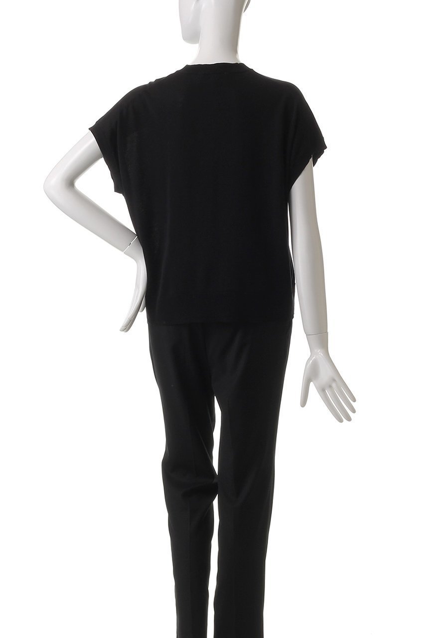 【スリー ドッツ/three dots】のウォッシャブルコットンシルク 半袖トップス 人気、トレンドファッション・服の通販 founy(ファニー) 　ファッション　Fashion　レディースファッション　WOMEN　トップス・カットソー　Tops/Tshirt　シャツ/ブラウス　Shirts/Blouses　ロング / Tシャツ　T-Shirts　カットソー　Cut and Sewn　ウォッシャブル　Washable　ショート　Short　シルク　Silk　シンプル　Simple　スリーブ　Sleeve　ボトム　Bottom　リラックス　Relax　エレガント 上品　Elegant　半袖　Short Sleeve　洗える　Washable　other-4|ID: prp329100004434816 ipo3291000000031258395