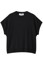 【スリー ドッツ/three dots】のウォッシャブルコットンシルク 半袖トップス 人気、トレンドファッション・服の通販 founy(ファニー) ファッション Fashion レディースファッション Fashion for Women トップス・カットソー Cut & Sew Tops シャツ・ブラウス・オフィスカジュアル Elegant Blouses & Button-Ups ロングTシャツ・Tシャツ Longline T-Shirts & Tees カットソー・ベーシックTシャツ Cut-and-Sewn Tops / Stretch Tees & Basics ウォッシャブル Machine Washable ショート Short, Short Length シルク Silk, 100% Silk シンプル Simple, Minimal スリーブ Sleeve, Long Sleeve / Short Sleeve ボトム Bottoms, Lower Wear リラックス Relax, Relaxed Fit エレガント 上品 Elegant 半袖 Short Sleeve, Half Sleeve 洗える Machine Washable thumbnail ブラック|ID: prp329100004434816 ipo3291000000032864586