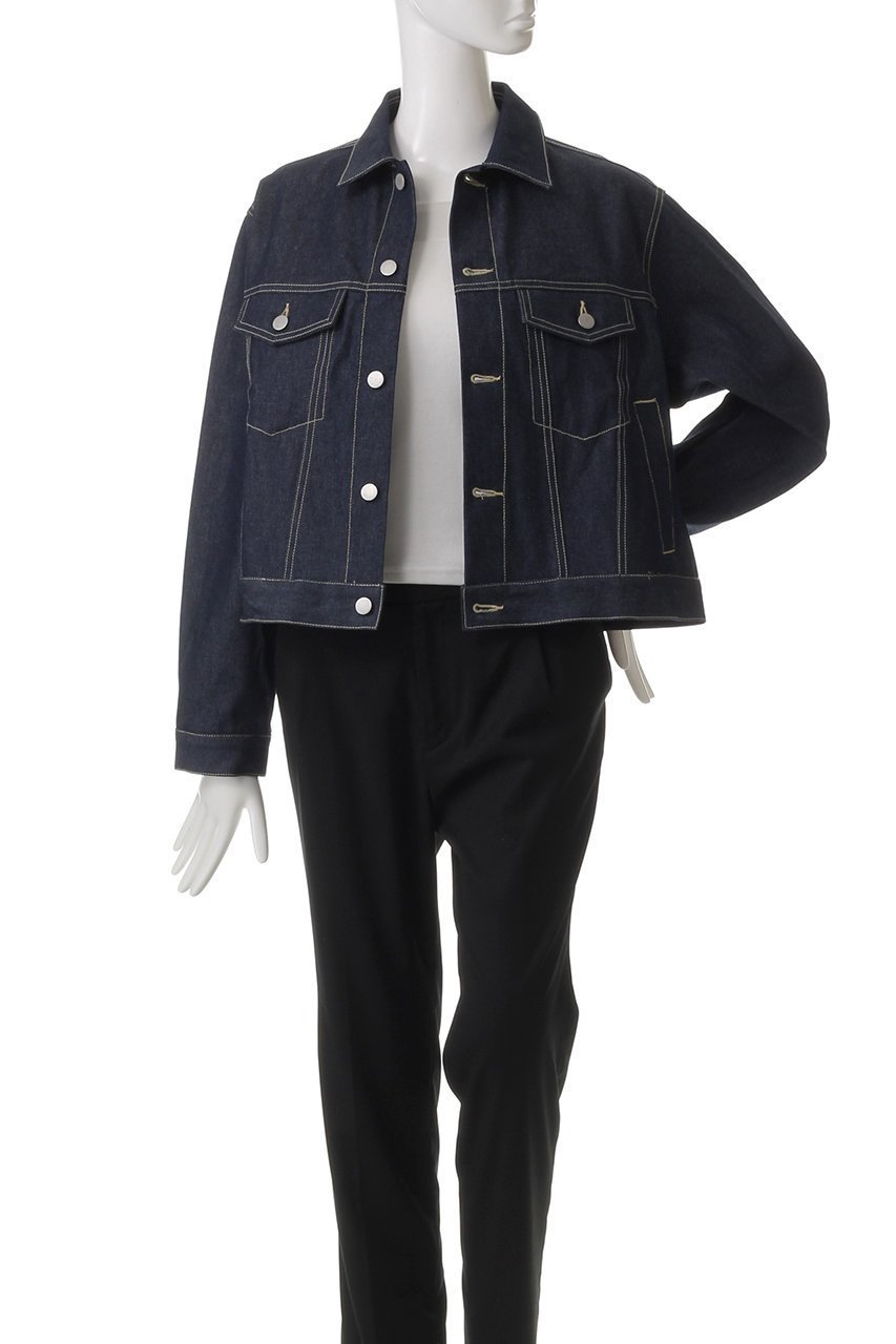 【ミディウミソリッド/MIDIUMISOLID】のshort denim JK.M ジャケット 人気、トレンドファッション・服の通販 founy(ファニー) 　ファッション　Fashion　レディースファッション　WOMEN　アウター　Coat Outerwear　ジャケット　Jackets　コンパクト　Compact　ショート　Short　シンプル　Simple　ジャケット　Jacket　デニム　Denim　トレンド　Trend　フロント　Front　ポケット　Pocket　other-7|ID: prp329100004434817 ipo3291000000031326770