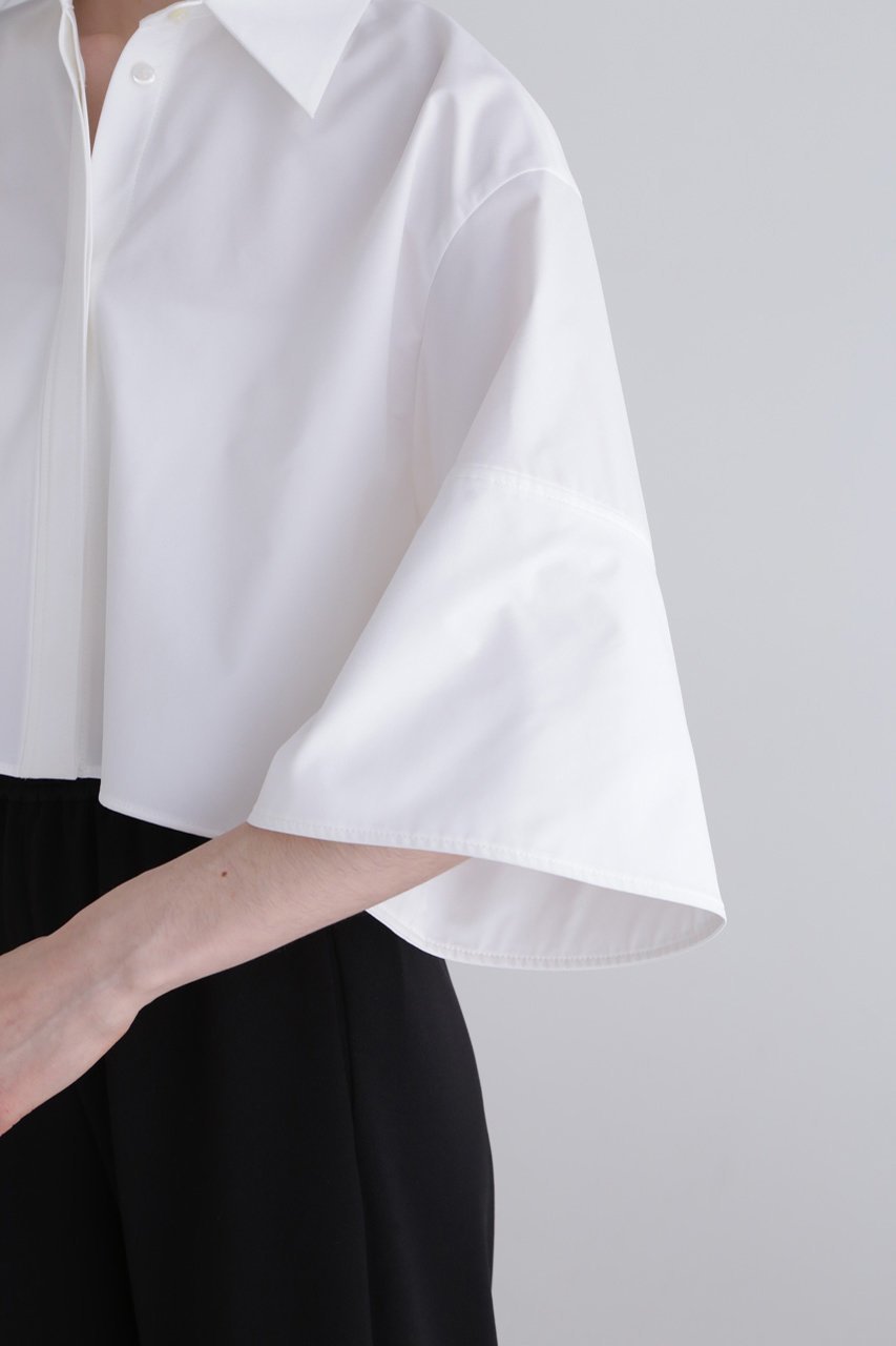 【ル フィル/LE PHIL】のバックメッシュSOLOTEX襟付きブラウス 人気、トレンドファッション・服の通販 founy(ファニー) 　ファッション　Fashion　レディースファッション　Fashion for Women　トップス・カットソー　Cut & Sew Tops　シャツ・ブラウス・オフィスカジュアル　Elegant Blouses & Button-Ups　バッグ　Bags　コンパクト　Compact, Small Size　ショート　Short, Short Length　ストレッチ　Stretch, Stretchy Fabric　スリーブ　Sleeve, Long Sleeve / Short Sleeve　バランス　Balance, Style Balance　メッシュ　Mesh, Net Fabric　other-3|ID: prp329100004434819 ipo3291000000032837611
