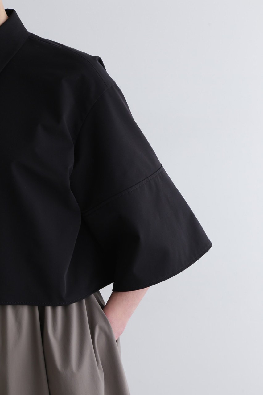 【ル フィル/LE PHIL】のバックメッシュSOLOTEX襟付きブラウス 人気、トレンドファッション・服の通販 founy(ファニー) 　ファッション　Fashion　レディースファッション　Fashion for Women　トップス・カットソー　Cut & Sew Tops　シャツ・ブラウス・オフィスカジュアル　Elegant Blouses & Button-Ups　バッグ　Bags　コンパクト　Compact, Small Size　ショート　Short, Short Length　ストレッチ　Stretch, Stretchy Fabric　スリーブ　Sleeve, Long Sleeve / Short Sleeve　バランス　Balance, Style Balance　メッシュ　Mesh, Net Fabric　other-3|ID: prp329100004434819 ipo3291000000035895283