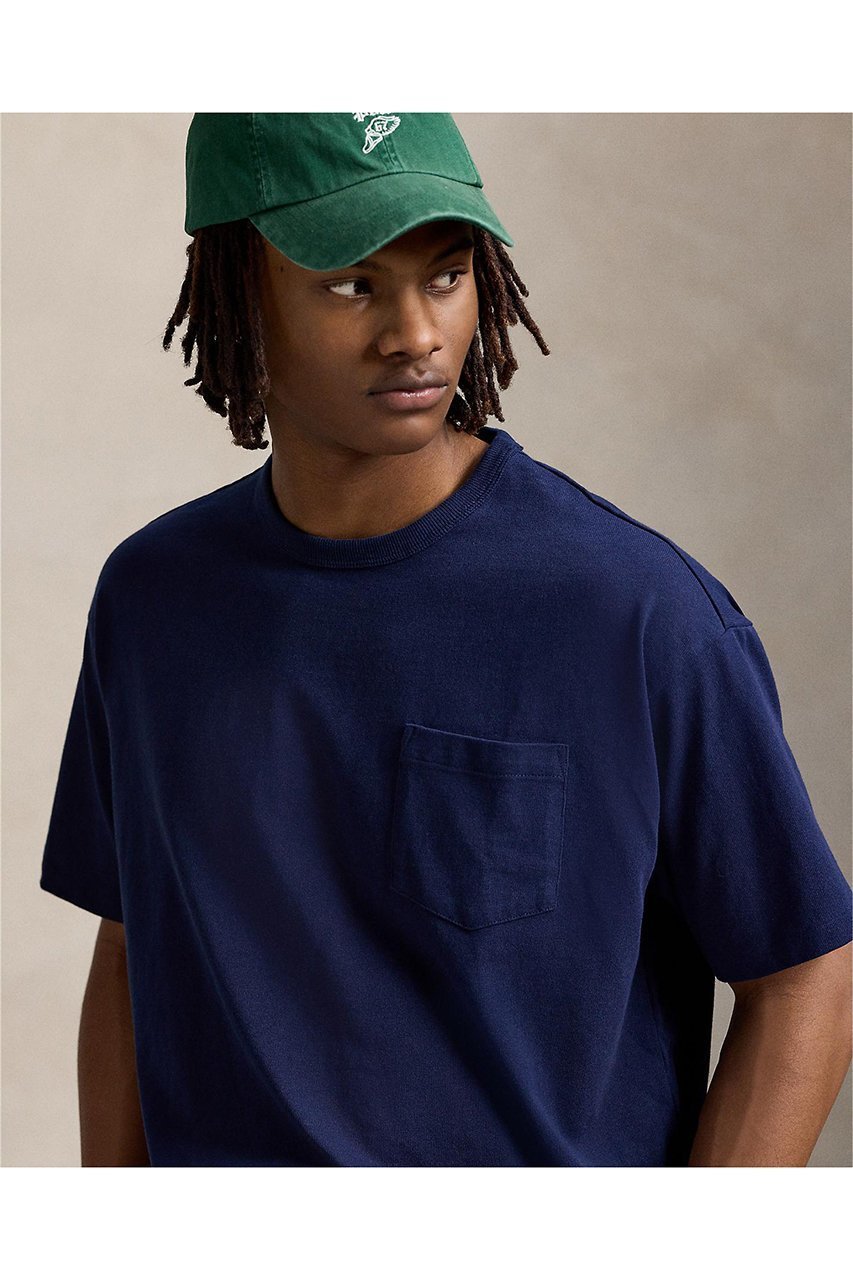 【ラルフローレン/RALPH LAUREN / MEN】の【MEN】【POLO RALPH LAUREN】ビッグ フィット ヘビーウェイト ジャージー Tシャツ 人気、トレンドファッション・服の通販 founy(ファニー) 　ファッション　Fashion　メンズファッション　Fashion for Men　トップス・カットソー　Cut & Sew Tops　メンズシャツ　Shirts　ショート　Short, Short Length　シンプル　Simple, Minimal　スリーブ　Sleeve, Long Sleeve / Short Sleeve　パッチ　Patch, Appliqué　ビッグ　Big, Oversized　フィット　Fit, Slim Fit　ポケット　Pocket, Pocket Detail　リラックス　Relax, Relaxed Fit　半袖　Short Sleeve, Half Sleeve　other-3|ID: prp329100004437795 ipo3291000000032862950