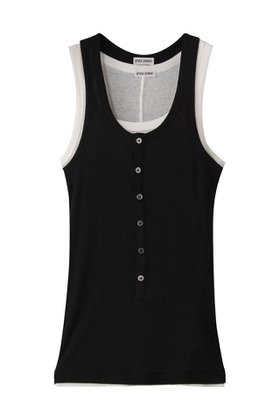 【アンスクリア/INSCRIRE】のNatural Mix リブ レイヤード タンクトップ 人気、トレンドファッション・服の通販 founy(ファニー) ファッション Fashion レディースファッション Fashion for Women トップス・カットソー Cut & Sew Tops キャミソール&ノースリーブ Camisoles & Sleeveless Tops シャツ・ブラウス・オフィスカジュアル Elegant Blouses & Button-Ups ロングTシャツ・Tシャツ Longline T-Shirts & Tees カットソー・ベーシックTシャツ Cut-and-Sewn Tops / Stretch Tees & Basics キャミソール Camisole, Spaghetti Strap Top シンプル Simple, Minimal タンク Tank Top, Sleeveless Top 夏 Summer |ID:prp329100004437799