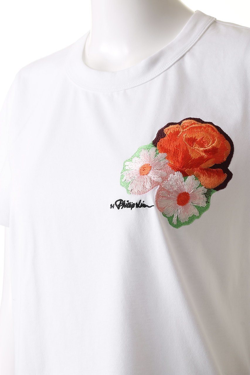 【スリーワン フィリップリム/3.1 Phillip Lim】のBOUQET 刺しゅう ショートスリーブ Tシャツ 人気、トレンドファッション・服の通販 founy(ファニー) 　ファッション　Fashion　レディースファッション　Fashion for Women　トップス・カットソー　Cut & Sew Tops　シャツ・ブラウス・オフィスカジュアル　Elegant Blouses & Button-Ups　ロングTシャツ・Tシャツ　Longline T-Shirts & Tees　カットソー・ベーシックTシャツ　Cut-and-Sewn Tops / Stretch Tees & Basics　インナー　Innerwear　ショート　Short, Short Length　ジャケット　Jacket, Outerwear　スリム　Slim, Slim Fit　スリーブ　Sleeve, Long Sleeve / Short Sleeve　ワイド　Wide, Wide Fit　夏　Summer　春　Spring　S/S・春夏　SS, Spring/Summer, Warm Season　other-5|ID: prp329100004437801 ipo3291000000032796034