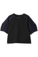 【スリーワン フィリップリム/3.1 Phillip Lim】のBRODERIE ANGLAISE コンボTシャツ 人気、トレンドファッション・服の通販 founy(ファニー) ファッション Fashion レディースファッション WOMEN トップス・カットソー Tops/Tshirt シャツ/ブラウス Shirts/Blouses ロング / Tシャツ T-Shirts カットソー Cut and Sewn ショート Short ジャケット Jacket スリーブ Sleeve センター Center デニム Denim モダン Modern NEW・新作・新着・新入荷 New Arrivals 無地 Plain Color |ID:prp329100004437802