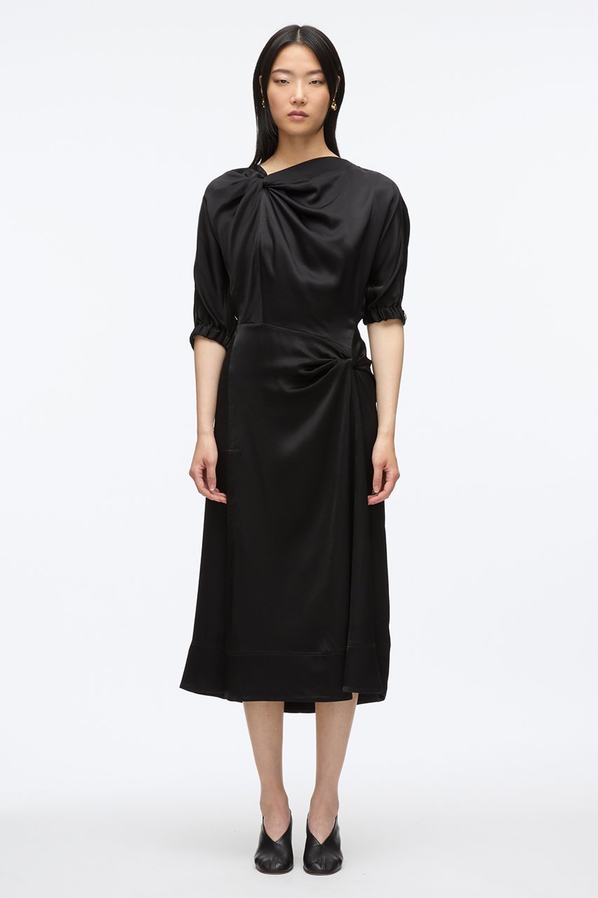 【スリーワン フィリップリム/3.1 Phillip Lim】のASYMMETRIC ドレープドレス 人気、トレンドファッション・服の通販 founy(ファニー) 　ファッション　Fashion　レディースファッション　Fashion for Women　ワンピース　Dresses　フォーマル・パーティードレス・結婚式用ドレス　Elegant & Casual Dresses　チュニック　Tunic Tops & Dresses　おすすめ　Recommended / Our Picks　なめらか　Smooth, Silky Texture　サテン　Satin, Glossy Fabric　シンプル　Simple, Minimal　チュニック　Tunic, Long Top　ドレス　Dress, One-Piece　ドレープ　Drape, Draping Fabric　ロング　Long, Long-Length　エレガント 上品　Elegant　other-7|ID: prp329100004437803 ipo3291000000032871671