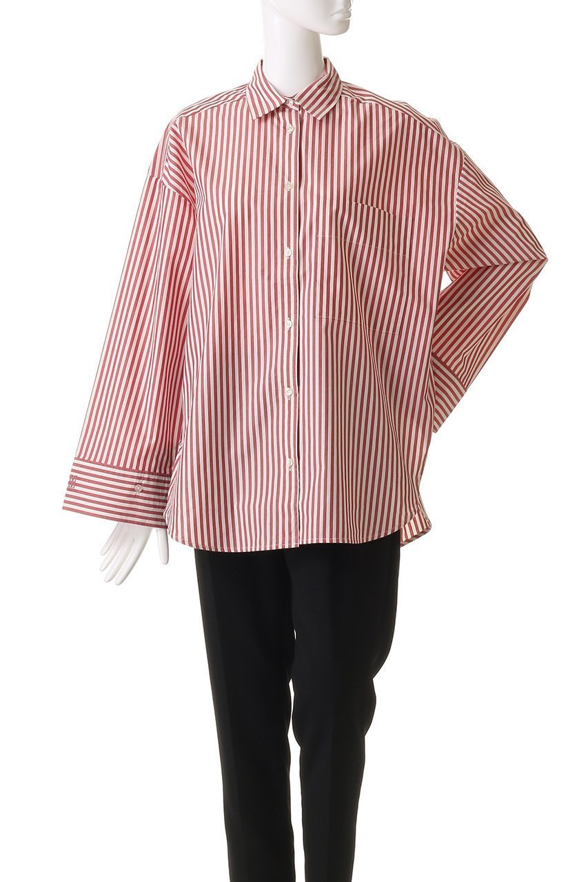 【バイ マレーネ ビルガー/BY MALENE BIRGER】のDERRIS クラッシックストライプシャツ 人気、トレンドファッション・服の通販 founy(ファニー) 　ファッション　Fashion　レディースファッション　WOMEN　トップス・カットソー　Tops/Tshirt　シャツ/ブラウス　Shirts/Blouses　カフス　Cuffs　スリット　Slit　スリーブ　Sleeve　ボトム　Bottom　ポケット　Pocket　リラックス　Relax　ロング　Long　ワイド　Wide　定番　Standard　other-2|ID: prp329100004437814 ipo3291000000031256949
