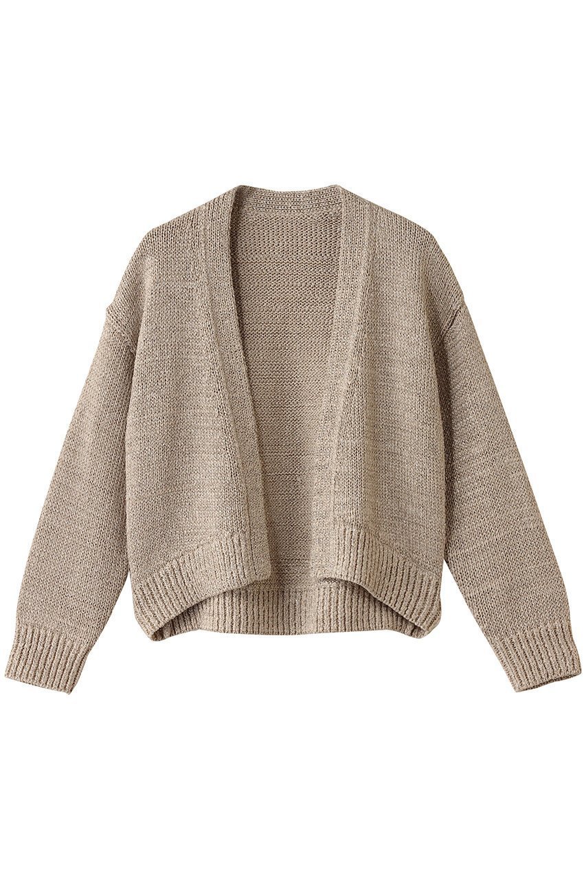 【エステータ/esteta】のテープヤーンニットカーディガン インテリア・キッズ・メンズ・レディースファッション・服の通販 founy(ファニー) 　ファッション　Fashion　レディースファッション　Fashion for Women　トップス・カットソー　Cut & Sew Tops　ニット　Knit Tops & Sweaters　カーディガン・羽織り　Layered Style Cardigans　カーディガン　Cardigan, Knitwear　ショート　Short, Short Length　リラックス　Relax, Relaxed Fit　夏　Summer　春　Spring　S/S・春夏　SS, Spring/Summer, Warm Season　ゴールド|ID: prp329100004437815 ipo3291000000032938613