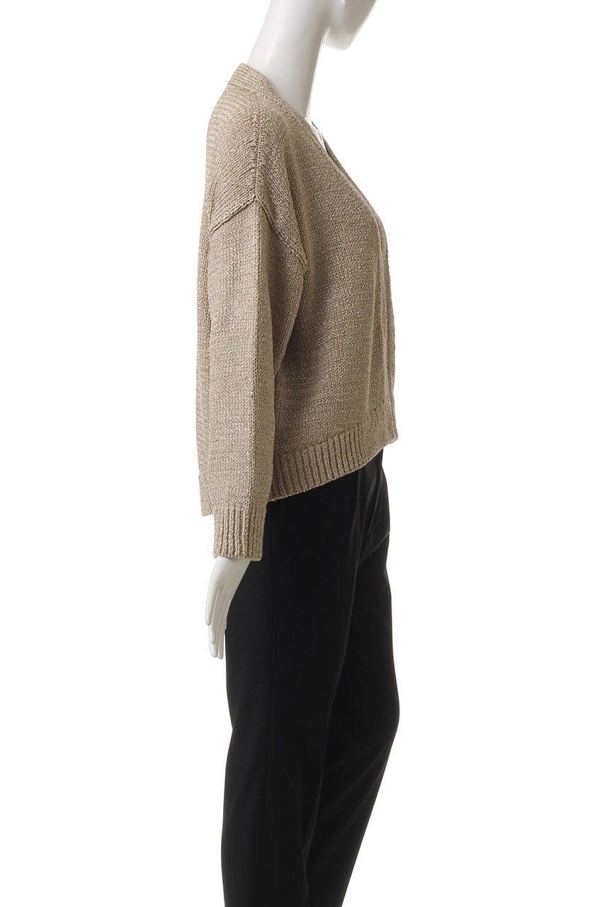 【エステータ/esteta】のテープヤーンニットカーディガン 人気、トレンドファッション・服の通販 founy(ファニー) 　ファッション　Fashion　レディースファッション　Fashion for Women　トップス・カットソー　Cut & Sew Tops　ニット　Knit Tops & Sweaters　カーディガン・羽織り　Layered Style Cardigans　カーディガン　Cardigan, Knitwear　ショート　Short, Short Length　リラックス　Relax, Relaxed Fit　再入荷　Restock / Back in Stock　夏　Summer　春　Spring　S/S・春夏　SS, Spring/Summer, Warm Season　other-3|ID: prp329100004437815 ipo3291000000035052161