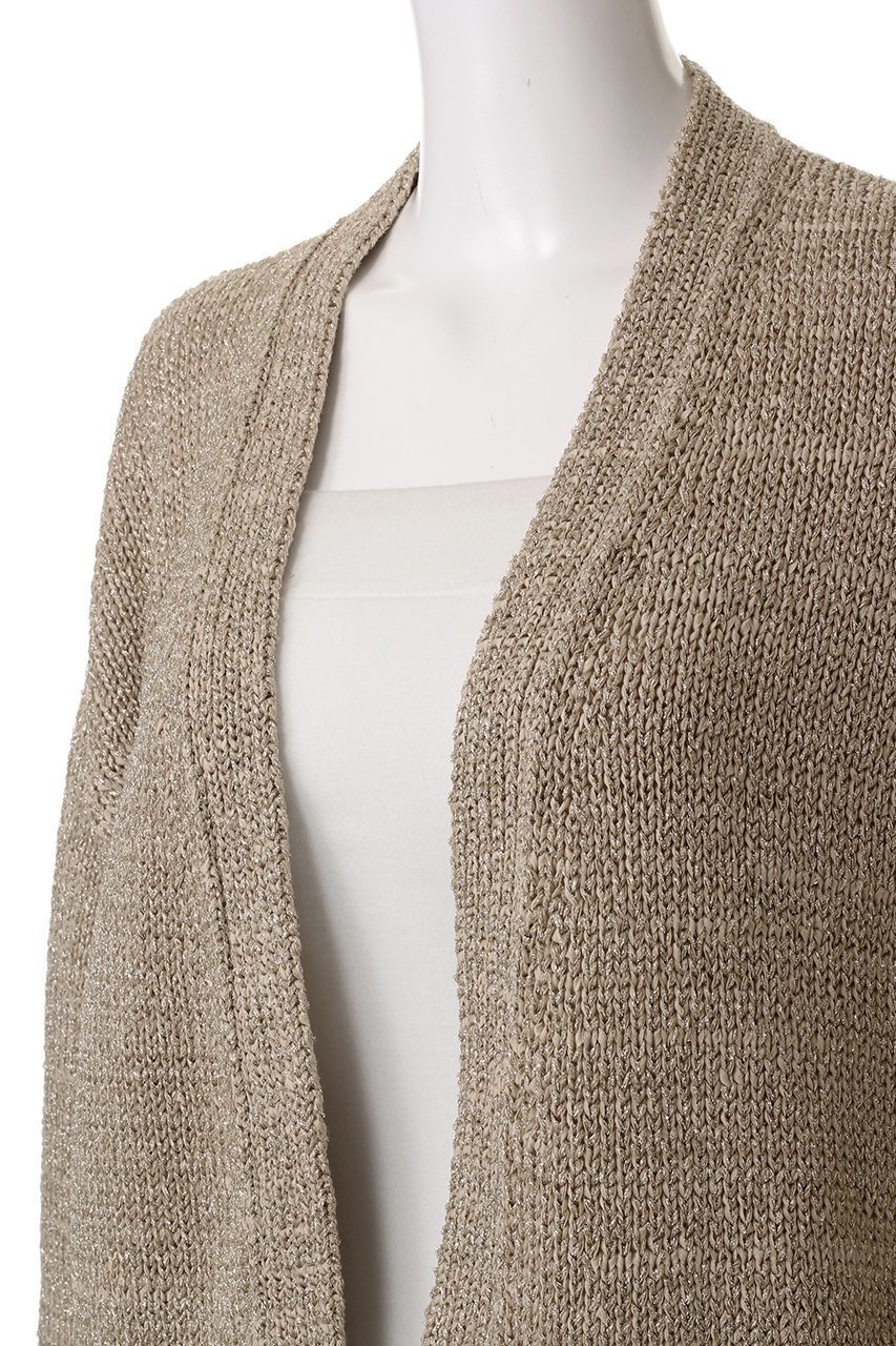 【エステータ/esteta】のテープヤーンニットカーディガン 人気、トレンドファッション・服の通販 founy(ファニー) 　ファッション　Fashion　レディースファッション　Fashion for Women　トップス・カットソー　Cut & Sew Tops　ニット　Knit Tops & Sweaters　カーディガン・羽織り　Layered Style Cardigans　カーディガン　Cardigan, Knitwear　ショート　Short, Short Length　リラックス　Relax, Relaxed Fit　再入荷　Restock / Back in Stock　夏　Summer　春　Spring　S/S・春夏　SS, Spring/Summer, Warm Season　other-5|ID: prp329100004437815 ipo3291000000035052163