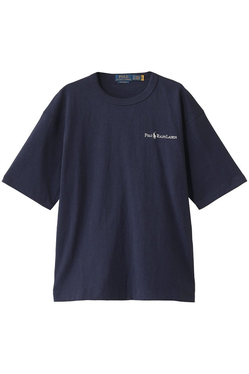 【ラルフローレン/RALPH LAUREN / MEN】の【MEN】【POLO RALPH LAUREN】リラックス フィット ロゴ ジャージー Tシャツ インテリア・キッズ・メンズ・レディースファッション・服の通販 founy(ファニー) 　ファッション　Fashion　メンズファッション　Fashion for Men　トップス・カットソー　Cut & Sew Tops　メンズシャツ　Shirts　なめらか　Smooth, Silky Texture　ショート　Short, Short Length　シンプル　Simple, Minimal　スリーブ　Sleeve, Long Sleeve / Short Sleeve　フィット　Fit, Slim Fit　フロント　Front, Front Design　リラックス　Relax, Relaxed Fit　ネイビー|ID: prp329100004437816 ipo3291000000032862903