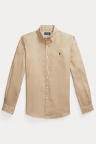 【ラルフローレン/RALPH LAUREN / MEN】の【MEN】【POLO RALPH LAUREN】カスタム フィット リネン シャツ 人気、トレンドファッション・服の通販 founy(ファニー) ファッション Fashion メンズファッション Fashion for Men カフス Cuff Design クラシック Classic, Timeless Style スリム Slim, Slim Fit スリーブ Sleeve, Long Sleeve / Short Sleeve フィット Fit, Slim Fit プリーツ Pleats, Pleated ボックス Boxy, Box Shape リネン Linen, Linen Fabric ロング Long, Long-Length エレガント 上品 Elegant 長袖 Long Sleeve, Full Sleeve thumbnail ベージュ|ID: prp329100004437817 ipo3291000000032853921