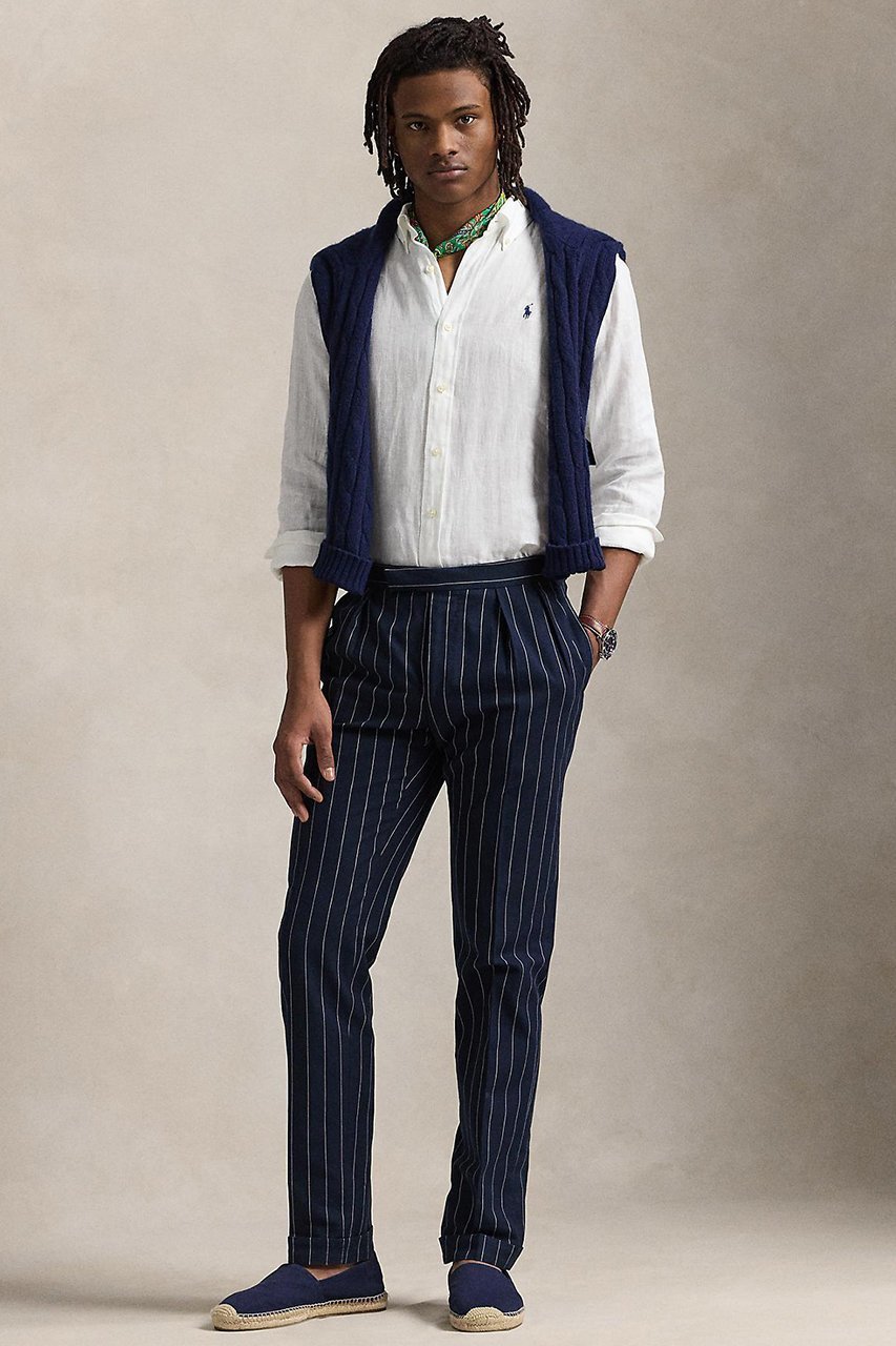 【ラルフローレン/RALPH LAUREN / MEN】の【MEN】【POLO RALPH LAUREN】カスタム フィット リネン シャツ 人気、トレンドファッション・服の通販 founy(ファニー) 　ファッション　Fashion　メンズファッション　Fashion for Men　カフス　Cuff Design　クラシック　Classic, Timeless Style　スリム　Slim, Slim Fit　スリーブ　Sleeve, Long Sleeve / Short Sleeve　フィット　Fit, Slim Fit　プリーツ　Pleats, Pleated　ボックス　Boxy, Box Shape　リネン　Linen, Linen Fabric　ロング　Long, Long-Length　エレガント 上品　Elegant　長袖　Long Sleeve, Full Sleeve　other-2|ID: prp329100004437817 ipo3291000000033821731