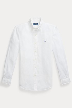 【ラルフローレン/RALPH LAUREN / MEN】の【MEN】【POLO RALPH LAUREN】カスタム フィット リネン シャツ 人気、トレンドファッション・服の通販 founy(ファニー) ファッション Fashion メンズファッション Fashion for Men カフス Cuff Design クラシック Classic, Timeless Style スリム Slim, Slim Fit スリーブ Sleeve, Long Sleeve / Short Sleeve フィット Fit, Slim Fit プリーツ Pleats, Pleated ボックス Boxy, Box Shape リネン Linen, Linen Fabric ロング Long, Long-Length エレガント 上品 Elegant 長袖 Long Sleeve, Full Sleeve |ID:prp329100004437817