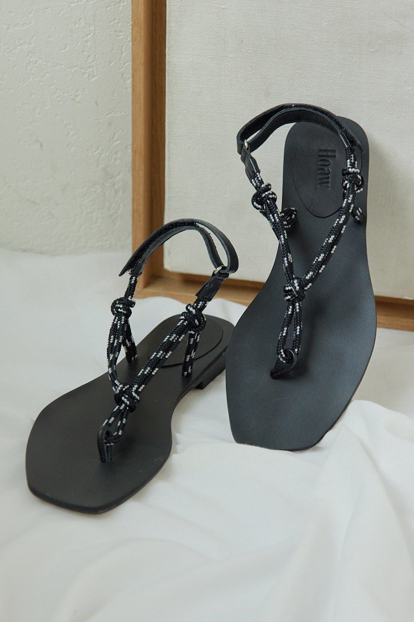 【ウィムガゼット/Whim Gazette】の【Hoaw.】ロープフラットサンダル 人気、トレンドファッション・服の通販 founy(ファニー) 　ファッション　Fashion　レディースファッション　WOMEN　アクセサリー　Accessories　サンダル　Sandals　シューズ　Shoes　スポーティ　Sporty　フラット　Flat　モノトーン　Monotone　ラップ　Wrap　リゾート　Resort　 other-1|ID: prp329100004437823 ipo3291000000032512617