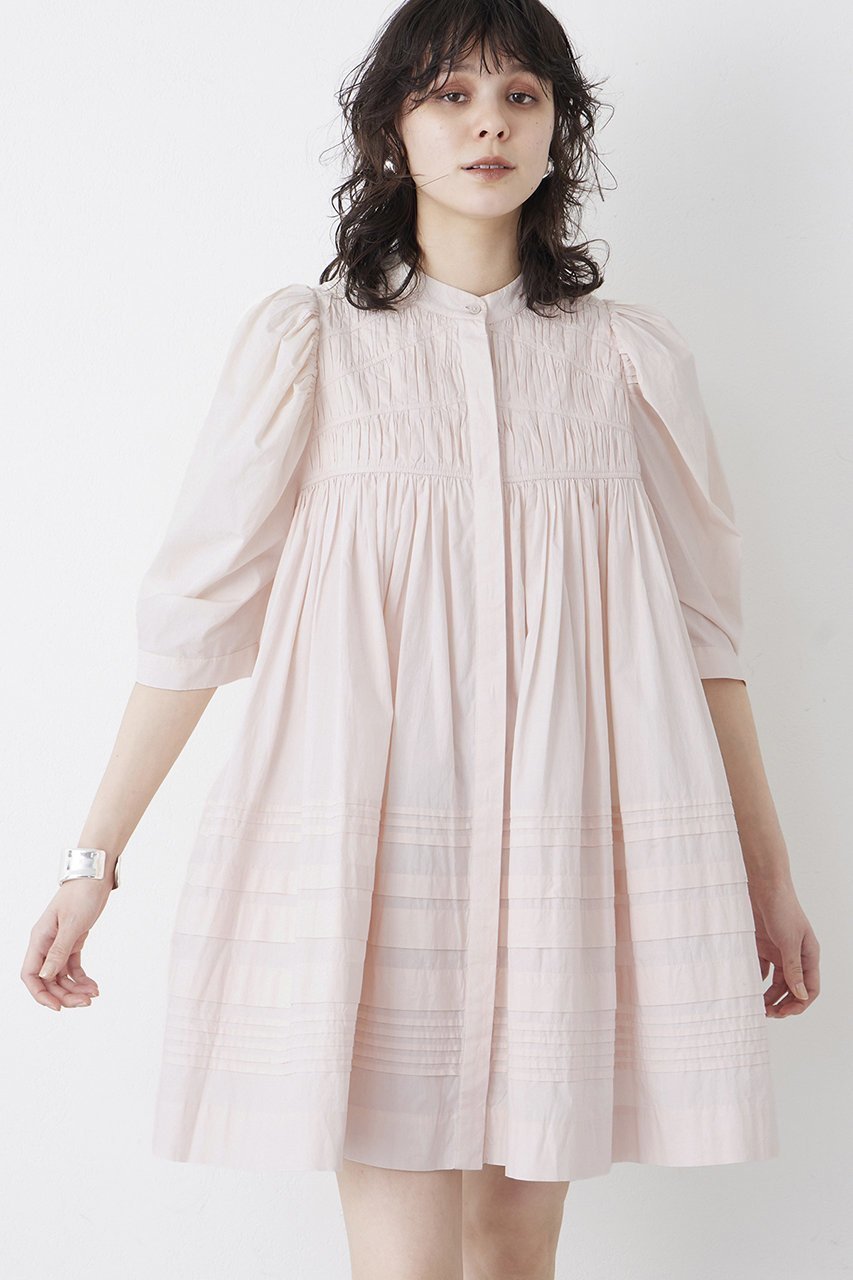 【ウィムガゼット/Whim Gazette】のタックギャザーワンピース 人気、トレンドファッション・服の通販 founy(ファニー) 　ファッション　Fashion　レディースファッション　Fashion for Women　ワンピース　Dresses　チュニック　Tunic Tops & Dresses　ギャザー　Gathered, Ruffled　スリーブ　Sleeve, Long Sleeve / Short Sleeve　チュニック　Tunic, Long Top　パイピング　Piping, Trim Design　ベビー　Baby, Babywear　ペプラム　Peplum, Flared Hem　ヨーク　Yoke, Yoke Design　ランダム　Random, Irregular　エレガント 上品　Elegant　 other-1|ID: prp329100004437824 ipo3291000000032861508