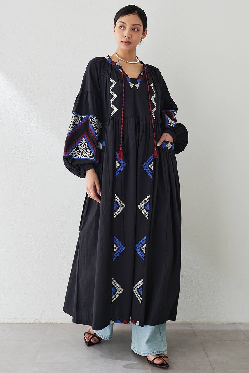 【ウィムガゼット/Whim Gazette】のエンブロイダリーワンピース 人気、トレンドファッション・服の通販 founy(ファニー) 　ファッション　Fashion　レディースファッション　WOMEN　ワンピース　Dress　チュニック　Tunic　インド　India　エスニック　Ethnic　春　Spring　チュニック　Tunic　フリンジ　Fringe　モチーフ　Motif　ロング　Long　S/S・春夏　Ss・Spring/Summer　再入荷　Restock/Back In Stock/Re Arrival　夏　Summer　other-5|ID: prp329100004437825 ipo3291000000031326254