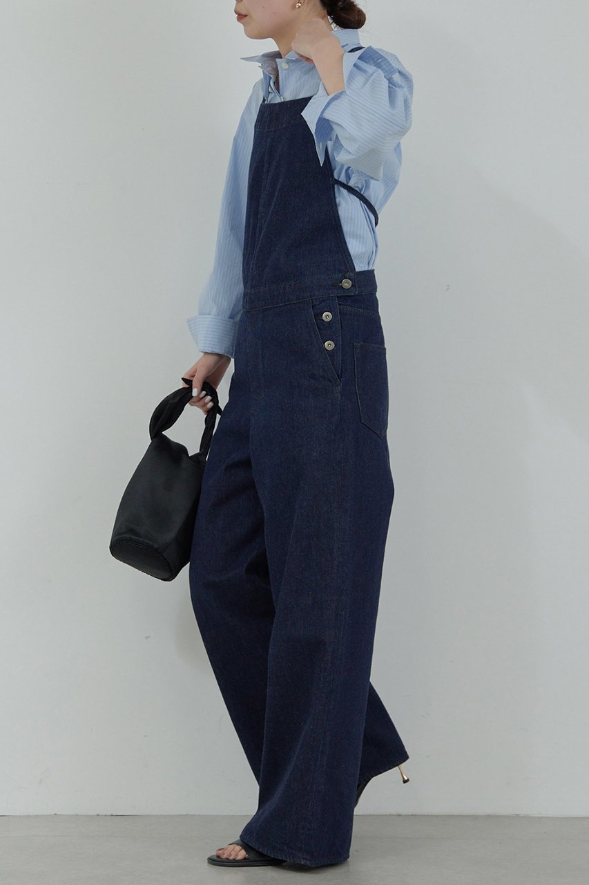 【ガリャルダガランテ/GALLARDAGALANTE】の【HERITANOVUM】キャミソールサロペットデニム 人気、トレンドファッション・服の通販 founy(ファニー) 　ファッション　Fashion　レディースファッション　WOMEN　インディゴ　Indigo　キャミソール　Camisole　サロペット　Overalls　タンク　Tank　ラップ　Wrap　リラックス　Relax　エレガント 上品　Elegant　other-4|ID: prp329100004437837 ipo3291000000031257094