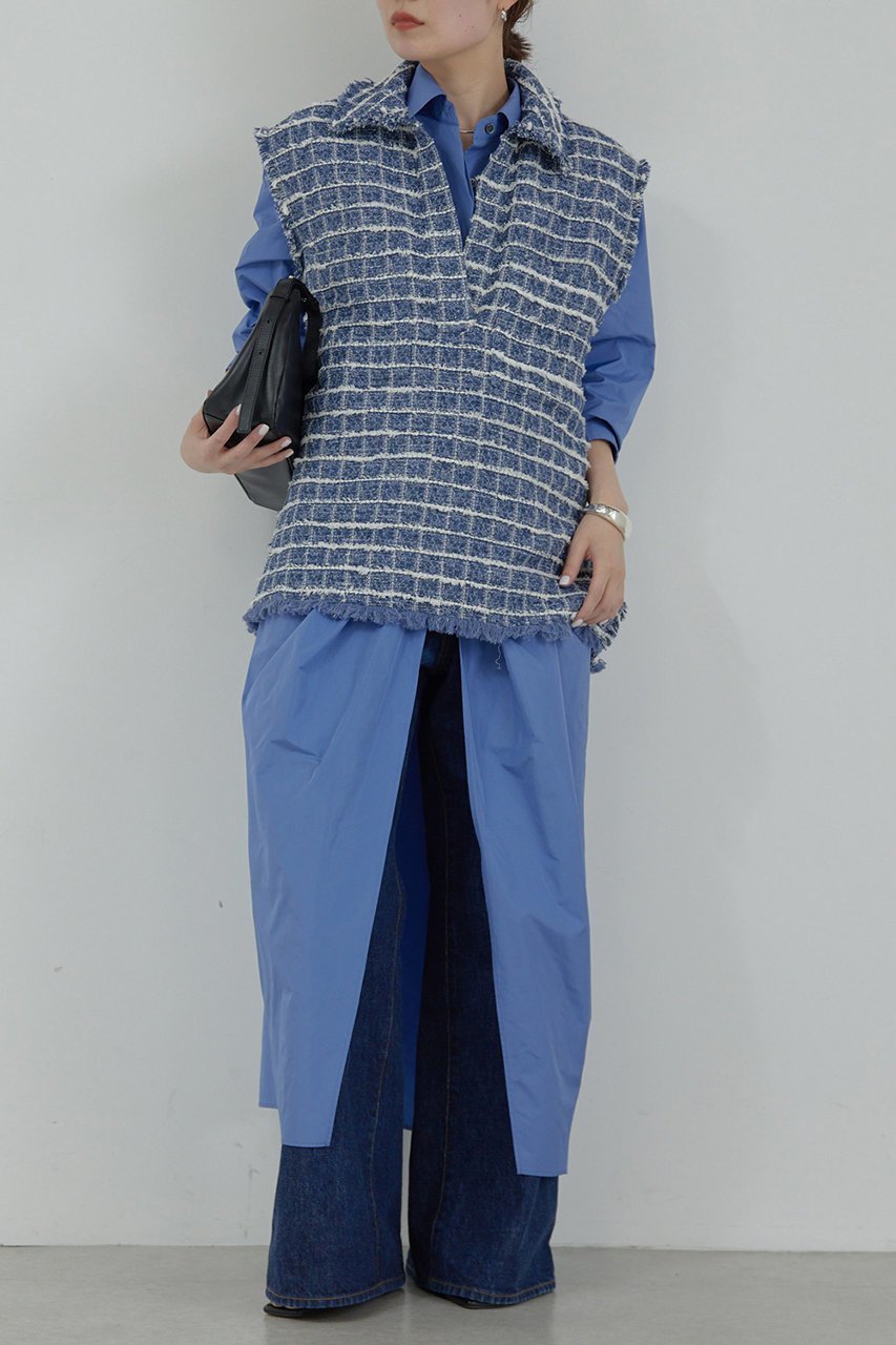 【ガリャルダガランテ/GALLARDAGALANTE】の【HERITANOVUM】シャツ羽織コート 人気、トレンドファッション・服の通販 founy(ファニー) 　ファッション　Fashion　レディースファッション　WOMEN　アウター　Coat Outerwear　コート　Coats　タフタ　Taffeta　チェック　Check　ドレス　Dress　フォルム　Form　ロング　Long　羽織　Haori　other-6|ID: prp329100004437838 ipo3291000000031326295