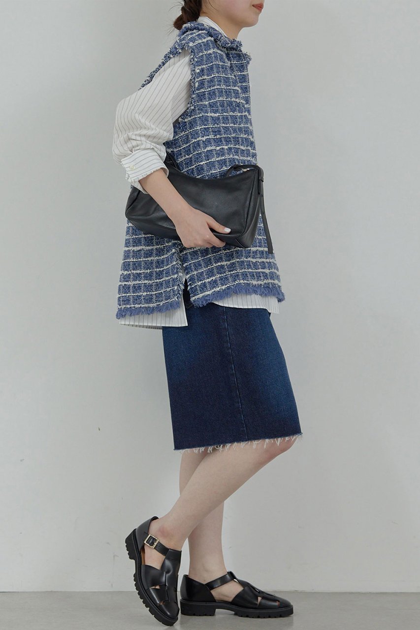 【ガリャルダガランテ/GALLARDAGALANTE】の【HERITANOVUM】ツイードベスト 人気、トレンドファッション・服の通販 founy(ファニー) 　ファッション　Fashion　レディースファッション　WOMEN　アウター　Coat Outerwear　ジャケット　Jackets　ジャケット　Jacket　スプリング　Spring　ツイード　Tweed　ベスト　Vest　ボトム　Bottom　other-3|ID: prp329100004437839 ipo3291000000031257105