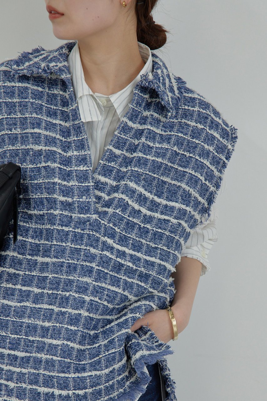 【ガリャルダガランテ/GALLARDAGALANTE】の【HERITANOVUM】ツイードベスト 人気、トレンドファッション・服の通販 founy(ファニー) 　ファッション　Fashion　レディースファッション　WOMEN　アウター　Coat Outerwear　ジャケット　Jackets　ジャケット　Jacket　スプリング　Spring　ツイード　Tweed　ベスト　Vest　ボトム　Bottom　other-6|ID: prp329100004437839 ipo3291000000031326299