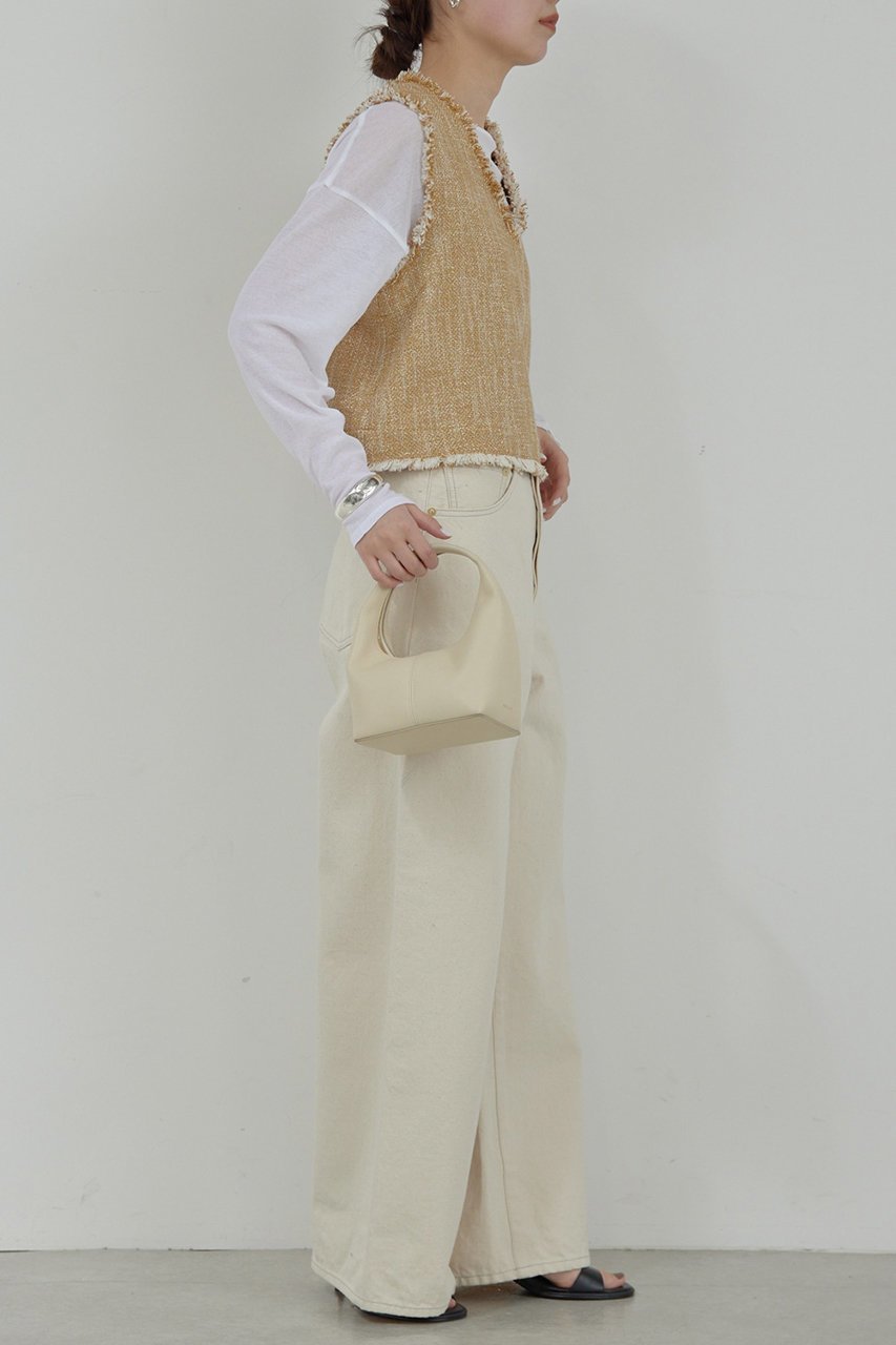【ガリャルダガランテ/GALLARDAGALANTE】の【HERITANOVUM】ラメベストプルオーバー 人気、トレンドファッション・服の通販 founy(ファニー) 　ファッション　Fashion　レディースファッション　WOMEN　おすすめ　Recommend　カットソー　Cut And Sew　シルバー　Silver　ジャケット　Jacket　フリンジ　Fringe　ベスト　Vest　ボトム　Bottom　ワイド　Wide　other-4|ID: prp329100004437841 ipo3291000000031257118