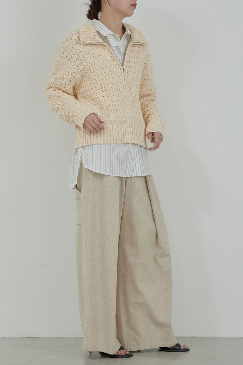 【ガリャルダガランテ/GALLARDAGALANTE】の【HERITANOVUM】ツイードカーゴパンツ 人気、トレンドファッション・服の通販 founy(ファニー) 　ファッション　Fashion　レディースファッション　WOMEN　パンツ　Pants　ギャザー　Gather　クラシック　Classic　シンプル　Simple　スプリング　Spring　ツイード　Tweed　フロント　Front　ワイド　Wide　夏　Summer　春　Spring　S/S・春夏　Ss・Spring/Summer　other-2|ID: prp329100004437843 ipo3291000000031257125