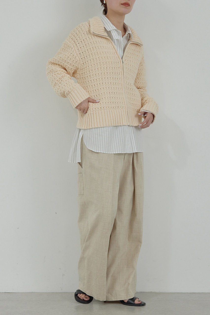 【ガリャルダガランテ/GALLARDAGALANTE】の【HERITANOVUM】ツイードカーゴパンツ 人気、トレンドファッション・服の通販 founy(ファニー) 　ファッション　Fashion　レディースファッション　WOMEN　パンツ　Pants　ギャザー　Gather　クラシック　Classic　シンプル　Simple　スプリング　Spring　ツイード　Tweed　フロント　Front　ワイド　Wide　夏　Summer　春　Spring　S/S・春夏　Ss・Spring/Summer　other-3|ID: prp329100004437843 ipo3291000000031257128