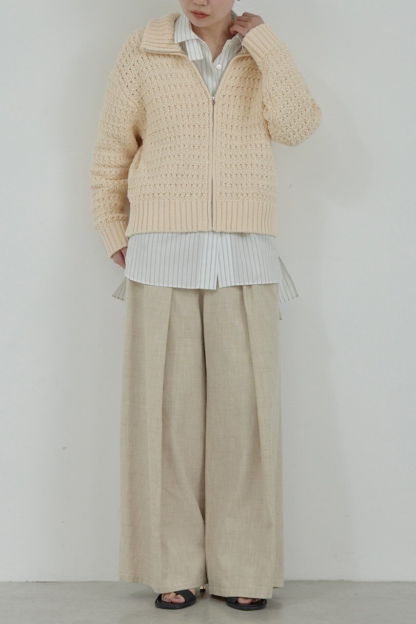 【ガリャルダガランテ/GALLARDAGALANTE】の【HERITANOVUM】ツイードカーゴパンツ 人気、トレンドファッション・服の通販 founy(ファニー) 　ファッション　Fashion　レディースファッション　WOMEN　パンツ　Pants　ギャザー　Gather　クラシック　Classic　シンプル　Simple　スプリング　Spring　ツイード　Tweed　フロント　Front　ワイド　Wide　夏　Summer　春　Spring　S/S・春夏　Ss・Spring/Summer　other-4|ID: prp329100004437843 ipo3291000000031257130