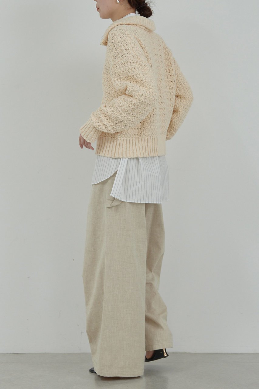 【ガリャルダガランテ/GALLARDAGALANTE】の【HERITANOVUM】ツイードカーゴパンツ 人気、トレンドファッション・服の通販 founy(ファニー) 　ファッション　Fashion　レディースファッション　WOMEN　パンツ　Pants　ギャザー　Gather　クラシック　Classic　シンプル　Simple　スプリング　Spring　ツイード　Tweed　フロント　Front　ワイド　Wide　夏　Summer　春　Spring　S/S・春夏　Ss・Spring/Summer　other-5|ID: prp329100004437843 ipo3291000000031326314
