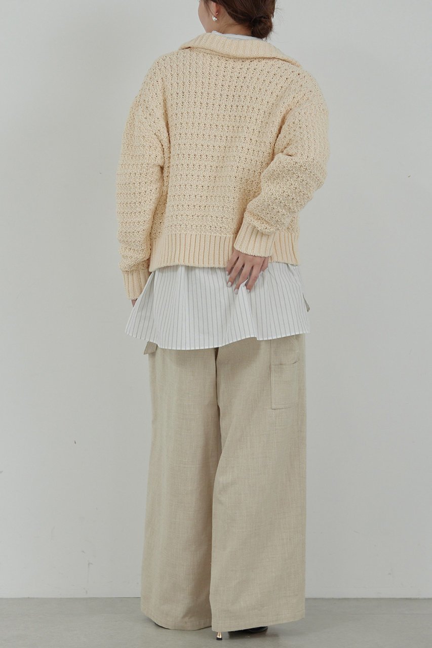【ガリャルダガランテ/GALLARDAGALANTE】の【HERITANOVUM】ツイードカーゴパンツ 人気、トレンドファッション・服の通販 founy(ファニー) 　ファッション　Fashion　レディースファッション　WOMEN　パンツ　Pants　ギャザー　Gather　クラシック　Classic　シンプル　Simple　スプリング　Spring　ツイード　Tweed　フロント　Front　ワイド　Wide　夏　Summer　春　Spring　S/S・春夏　Ss・Spring/Summer　other-7|ID: prp329100004437843 ipo3291000000031326316