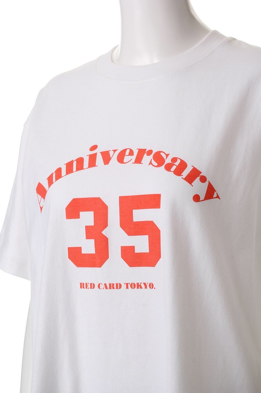 【レッドカード トーキョー/RED CARD TOKYO】の35th Anniversary - Tシャツ 人気、トレンドファッション・服の通販 founy(ファニー) 　ファッション　Fashion　レディースファッション　Fashion for Women　トップス・カットソー　Cut & Sew Tops　シャツ・ブラウス・オフィスカジュアル　Elegant Blouses & Button-Ups　ロングTシャツ・Tシャツ　Longline T-Shirts & Tees　カットソー・ベーシックTシャツ　Cut-and-Sewn Tops / Stretch Tees & Basics　ショート　Short, Short Length　スタイリッシュ　Stylish, Fashionable　スリーブ　Sleeve, Long Sleeve / Short Sleeve　ハーフ　Half, Half-Length　フロント　Front, Front Design　プリント　Print, Printed Pattern　ベーシック　Basic, Essential　夏　Summer　春　Spring　S/S・春夏　SS, Spring/Summer, Warm Season　other-5|ID: prp329100004437850 ipo3291000000032810243