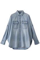 【レッドカード トーキョー/RED CARD TOKYO】のBrooklyn デニムシャツ 人気、トレンドファッション・服の通販 founy(ファニー) ファッション Fashion レディースファッション WOMEN トップス・カットソー Tops/Tshirt シャツ/ブラウス Shirts/Blouses ショルダー Shoulder スリーブ Sleeve デニム Denim ドロップ Drop ロング Long 夏 Summer NEW・新作・新着・新入荷 New Arrivals 春 Spring S/S・春夏 Ss・Spring/Summer thumbnail akira - Light Used|ID: prp329100004437852 ipo3291000000030996822