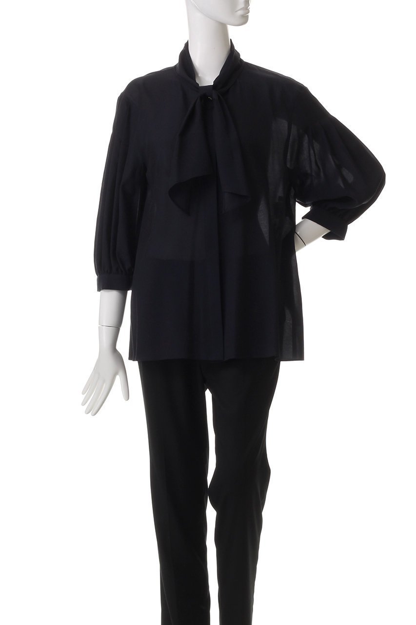 【アルアバイル/allureville】のキュプラコットンスカーフタイブラウス 人気、トレンドファッション・服の通販 founy(ファニー) 　ファッション　Fashion　レディースファッション　Fashion for Women　トップス・カットソー　Cut & Sew Tops　シャツ・ブラウス・オフィスカジュアル　Elegant Blouses & Button-Ups　エレガント 上品　Elegant　キュプラ　Cupro, Eco Fabric　スカーフ　Scarf, Neckwear　スリーブ　Sleeve, Long Sleeve / Short Sleeve　ロング　Long, Long-Length　other-2|ID: prp329100004437865 ipo3291000000032707084